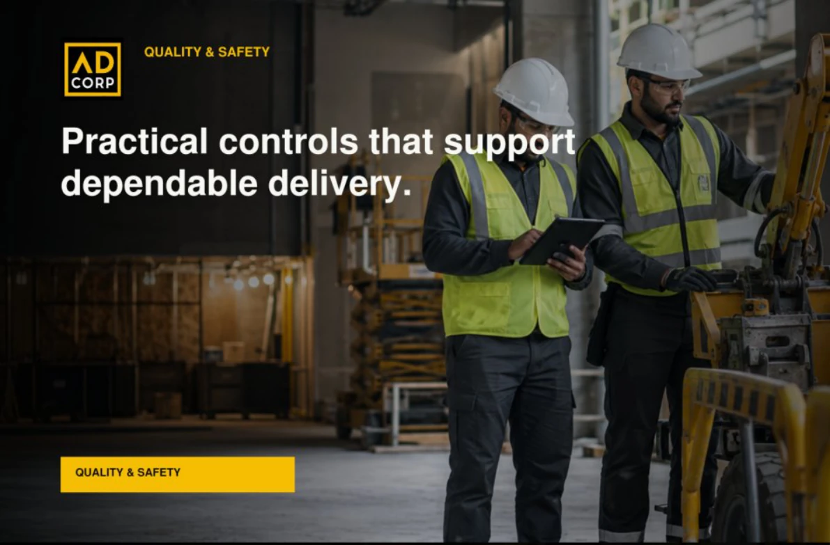 Safety and site coordination from the contracting profile