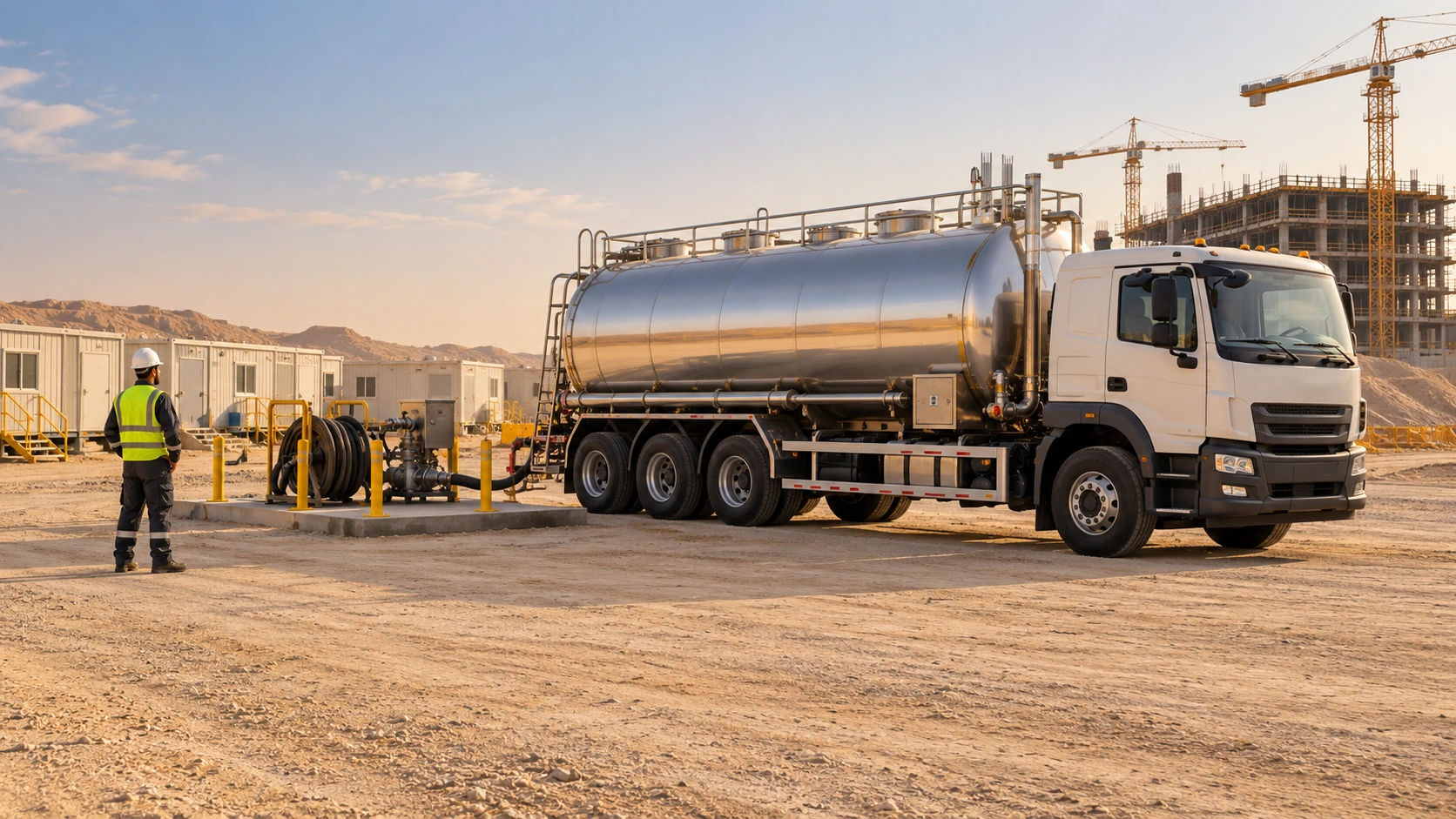 Diesel & Water Supply service illustration